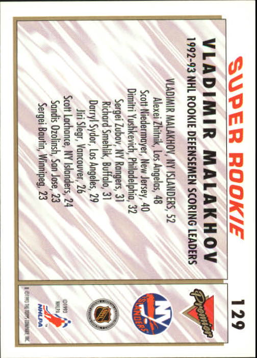 A0530- 1993-94 Topps Premier Hk #s 1-250 +Rookies -You Pick- 15+ FREE US SHIP - Picture 241 of 459