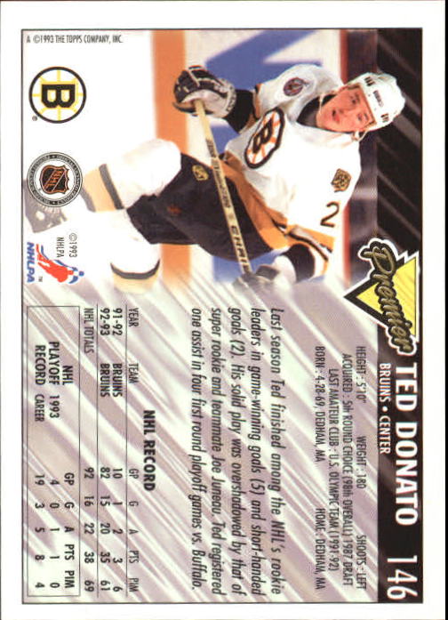 A0530- 1993-94 Topps Premier Hk #s 1-250 +Rookies -You Pick- 15+ FREE US SHIP - Picture 273 of 459