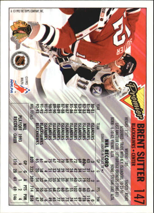 Sports Card Back