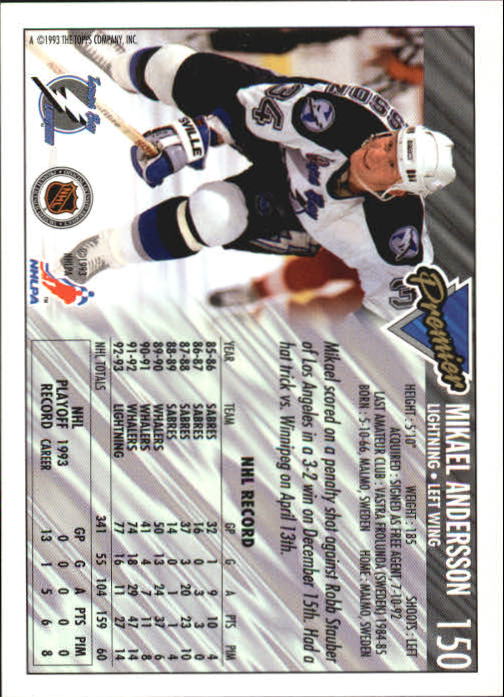 A0530- 1993-94 Topps Premier Hk #s 1-250 +Rookies -You Pick- 15+ FREE US SHIP - Picture 281 of 459