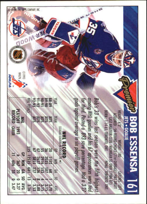 A0530- 1993-94 Topps Premier Hk #s 1-250 +Rookies -You Pick- 15+ FREE US SHIP - Picture 301 of 459
