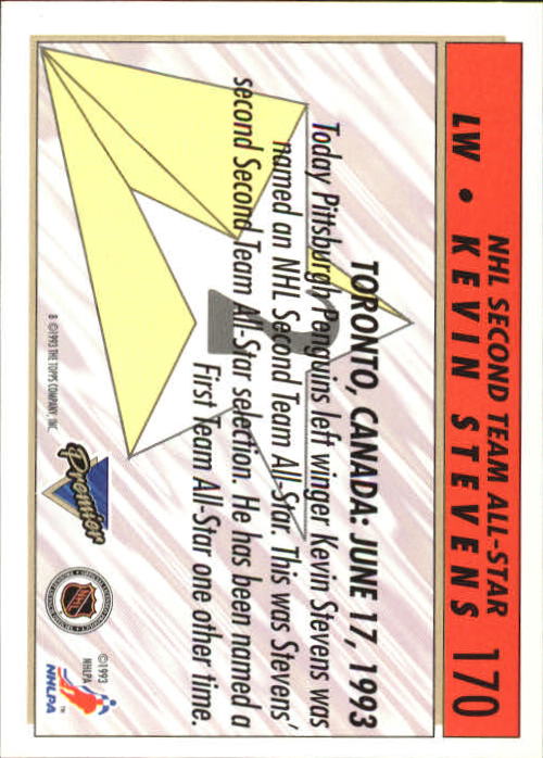 A0530- 1993-94 Topps Premier Hk #s 1-250 +Rookies -You Pick- 15+ FREE US SHIP - Picture 317 of 459