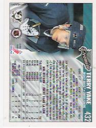 1993-94 Topps Premier #432 Terry Yake back image