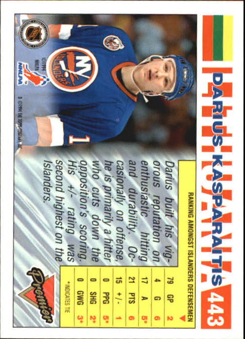 A0530- 1993-94 Topps Premier Hk Card #s 251-500 -You Pick- 15+ FREE US SHIP - Picture 295 of 374
