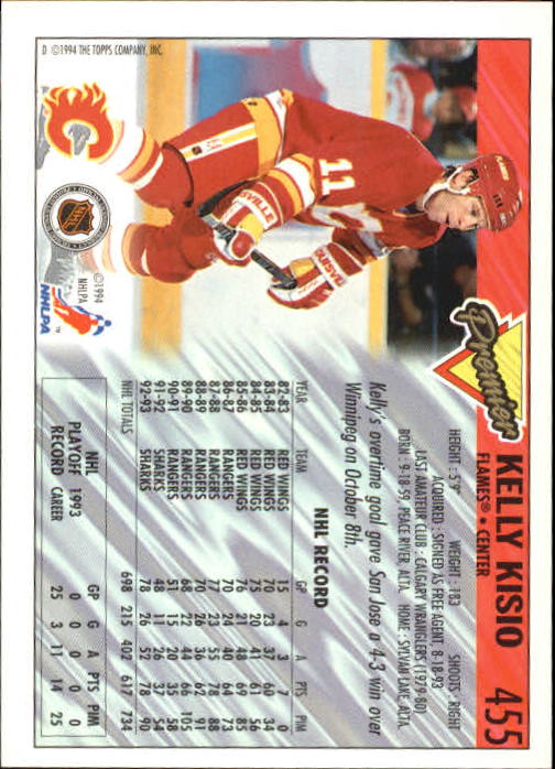 A0530- 1993-94 Topps Premier Hk Card #s 251-500 -You Pick- 15+ FREE US SHIP - Picture 310 of 374