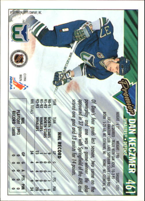 A0530- 1993-94 Topps Premier Hk Card #s 251-500 -You Pick- 15+ FREE US SHIP - Picture 322 of 374