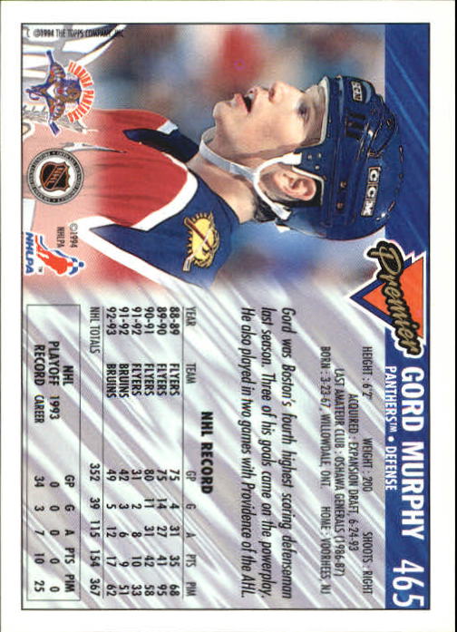 A0530- 1993-94 Topps Premier Hk Card #s 251-500 -You Pick- 15+ FREE US SHIP - Picture 325 of 374