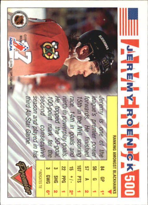 A0530- 1993-94 Topps Premier Hk Card #s 251-500 -You Pick- 15+ FREE US SHIP - Picture 374 of 374