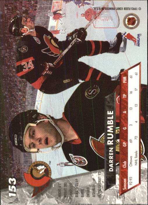 Sports Card Back