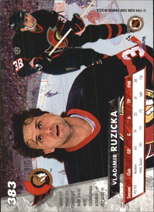 Sports Card Back