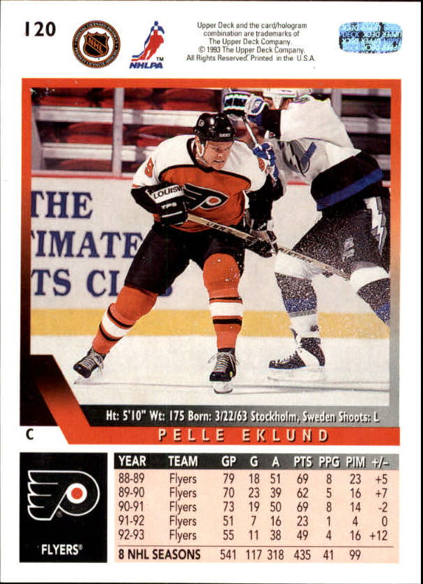 A0113- 1993-94 Upper Deck Hk Cards 1-200 +Rookies -You Pick- 15+ FREE US SHIP - Picture 223 of 367