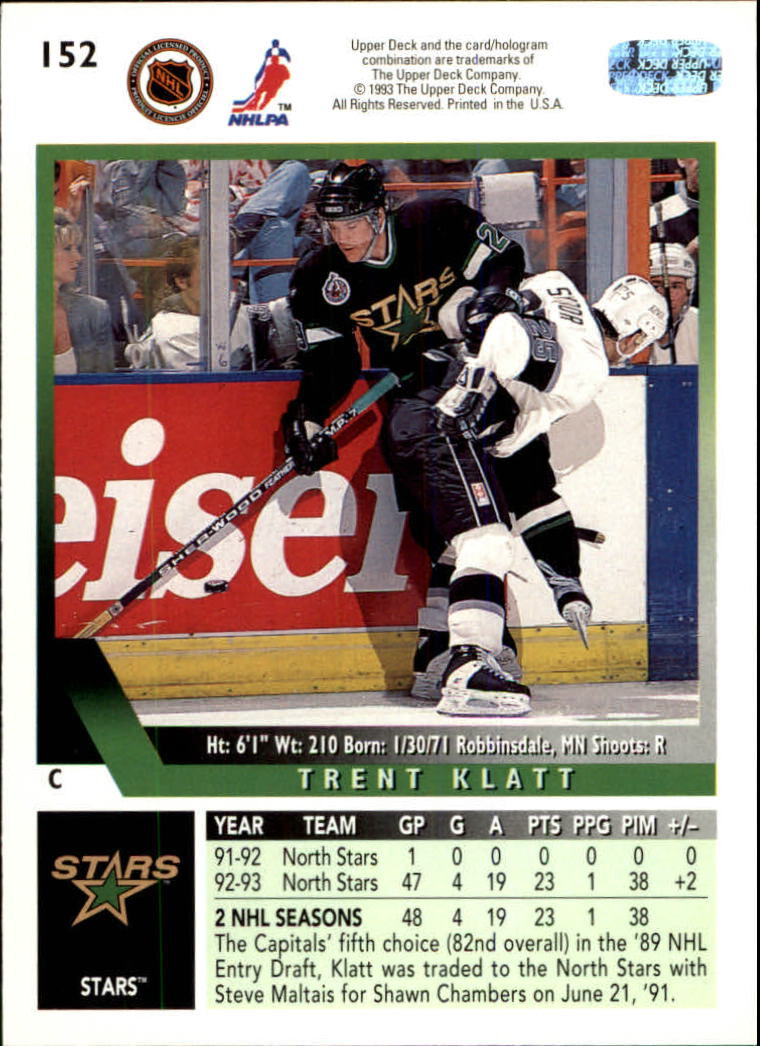 A0113- 1993-94 Upper Deck Hk Cards 1-200 +Rookies -You Pick- 15+ FREE US SHIP - Picture 279 of 367