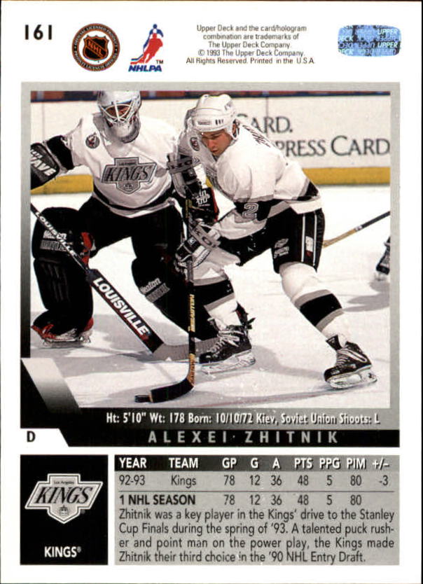 A0113- 1993-94 Upper Deck Hk Cards 1-200 +Rookies -You Pick- 15+ FREE US SHIP - Picture 297 of 367