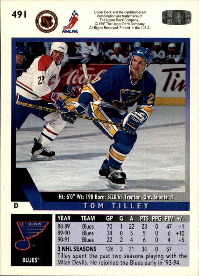 A0113- 1993-94 Upper Deck Hk Cards 401-575 +Inserts -You Pick- 15+ FREE US SHIP - Picture 181 of 349