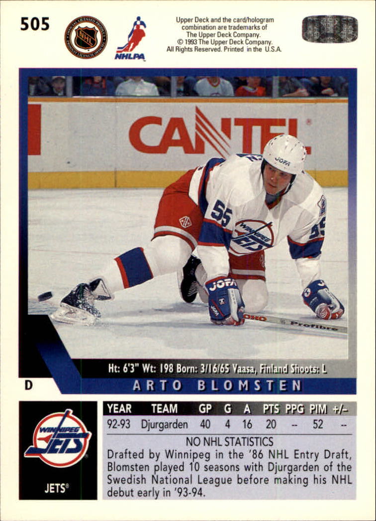 A0113- 1993-94 Upper Deck Hk Cards 401-575 +Inserts -You Pick- 15+ FREE US SHIP - Picture 209 of 349
