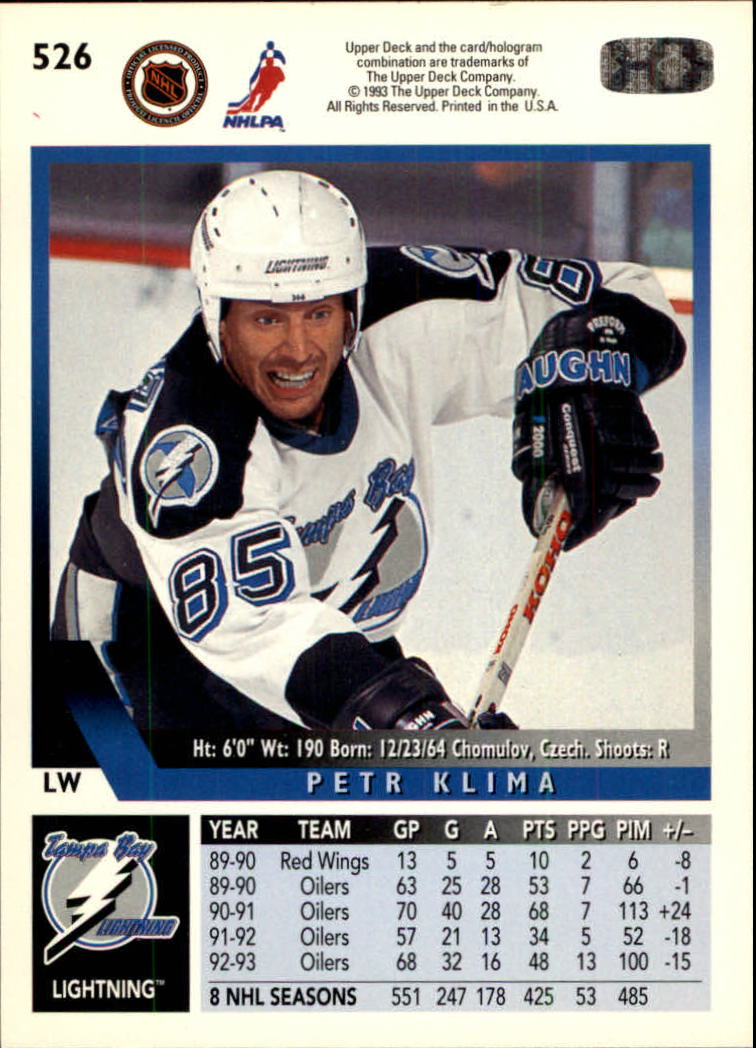 A0113- 1993-94 Upper Deck Hk Cards 401-575 +Inserts -You Pick- 15+ FREE US SHIP - Picture 247 of 349