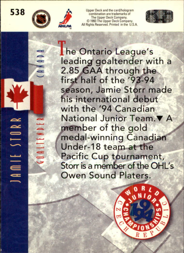 A0113- 1993-94 Upper Deck Hk Cards 401-575 +Inserts -You Pick- 15+ FREE US SHIP - Picture 271 of 349