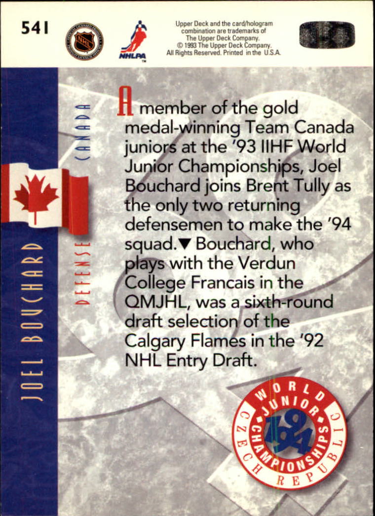 A0113- 1993-94 Upper Deck Hk Cards 401-575 +Inserts -You Pick- 15+ FREE US SHIP - Picture 277 of 349