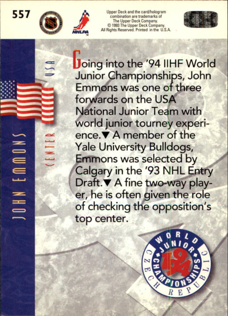 A0113- 1993-94 Upper Deck Hk Cards 401-575 +Inserts -You Pick- 15+ FREE US SHIP - Picture 309 of 349