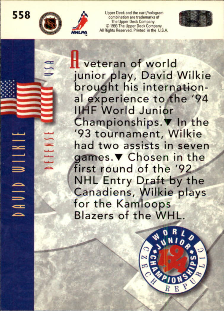A0113- 1993-94 Upper Deck Hk Cards 401-575 +Inserts -You Pick- 15+ FREE US SHIP - Picture 311 of 349