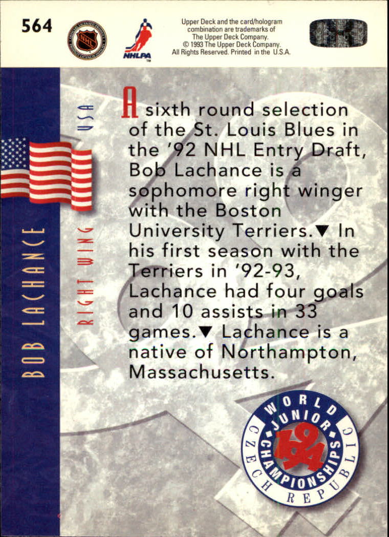 A0113- 1993-94 Upper Deck Hk Cards 401-575 +Inserts -You Pick- 15+ FREE US SHIP - Picture 323 of 349