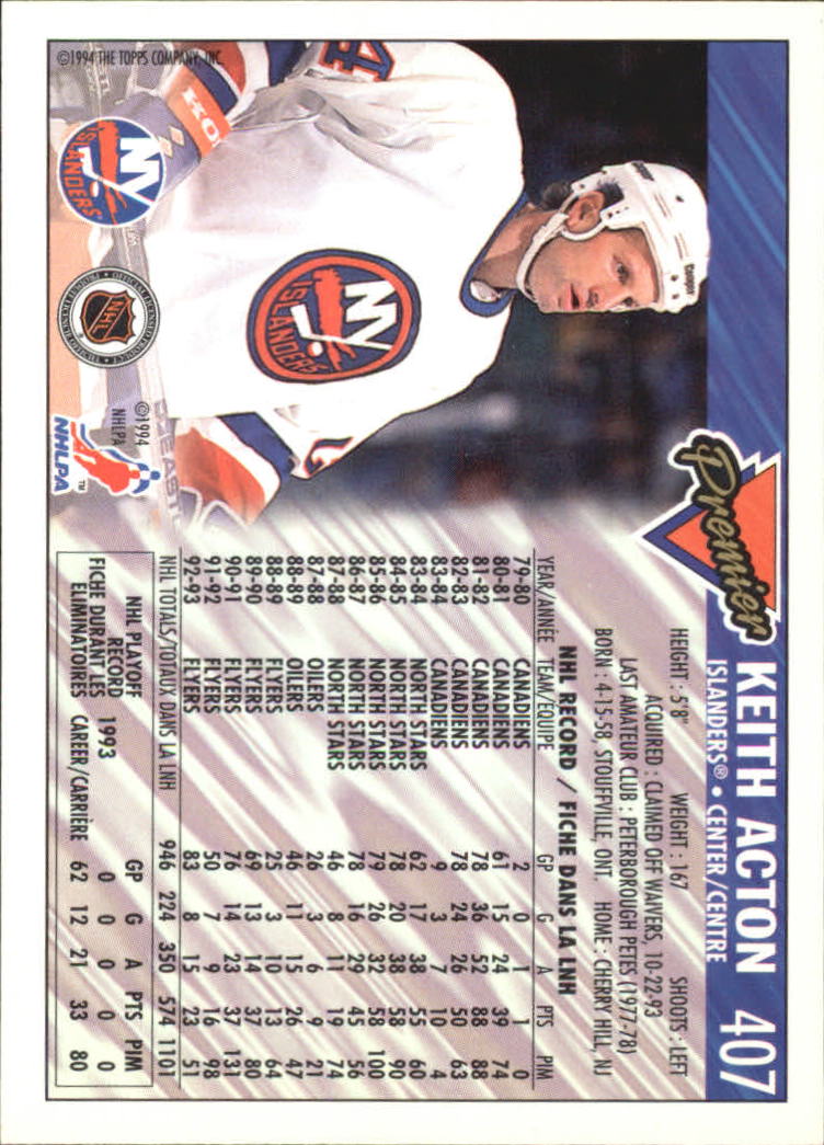 Sports Card Back