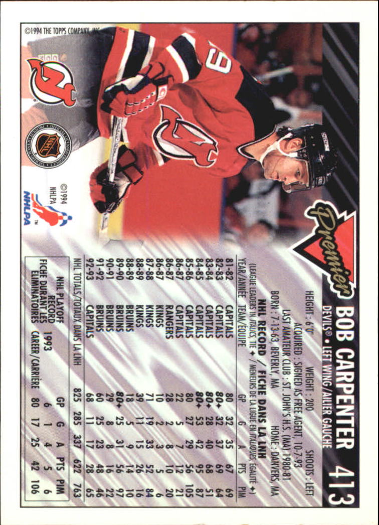 B1109- 1993-94 OPC Premier Hockey Card #s 401-528 -You Pick- 15+ FREE US SHIP - Picture 12 of 142