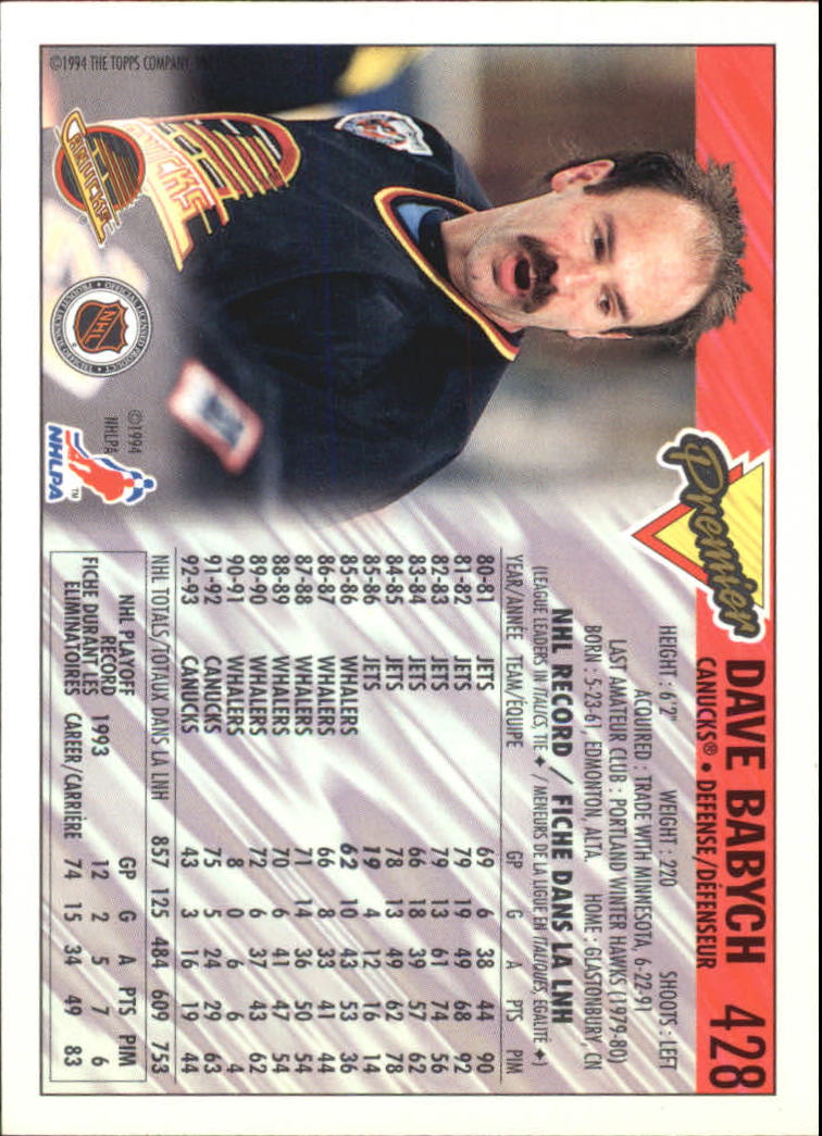 B1109- 1993-94 OPC Premier Hockey Card #s 401-528 -You Pick- 15+ FREE US SHIP - Picture 34 of 142