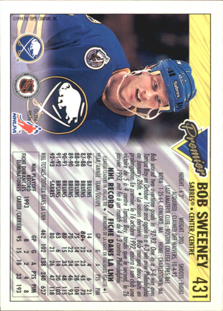 B1109- 1993-94 OPC Premier Hockey Card #s 401-528 -You Pick- 15+ FREE US SHIP - Picture 36 of 142