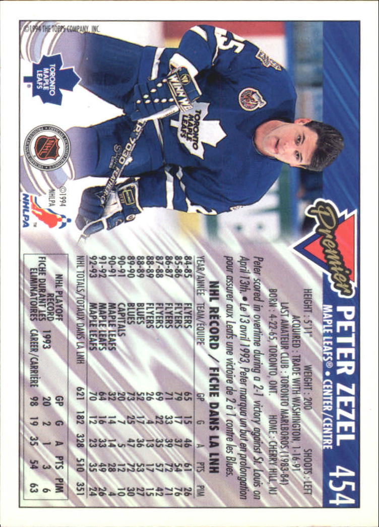B1109- 1993-94 OPC Premier Hockey Card #s 401-528 -You Pick- 15+ FREE US SHIP - Picture 66 of 142