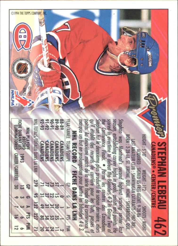 B1109- 1993-94 OPC Premier Hockey Card #s 401-528 -You Pick- 15+ FREE US SHIP - Picture 77 of 142