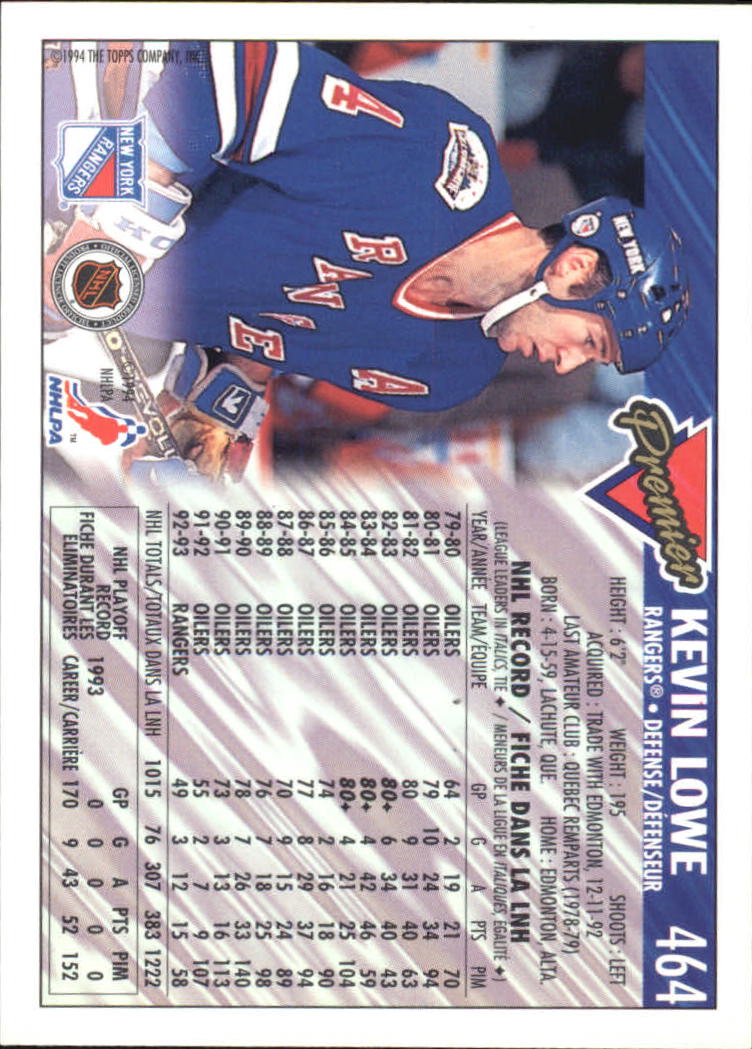 B1109- 1993-94 OPC Premier Hockey Card #s 401-528 -You Pick- 15+ FREE US SHIP - Picture 79 of 142