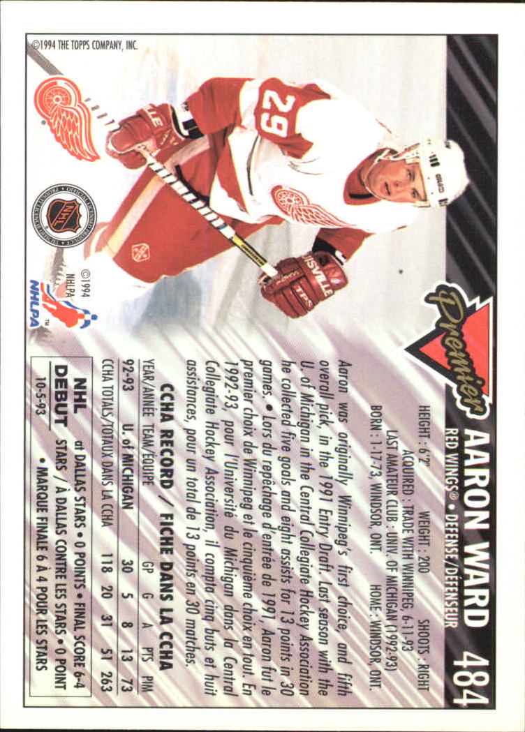 B1109- 1993-94 OPC Premier Hockey Card #s 401-528 -You Pick- 15+ FREE US SHIP - Picture 99 of 142