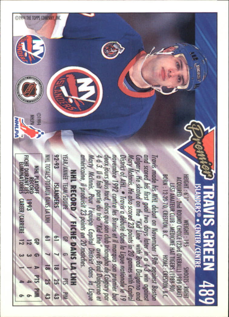 B1109- 1993-94 OPC Premier Hockey Card #s 401-528 -You Pick- 15+ FREE US SHIP - Picture 107 of 142