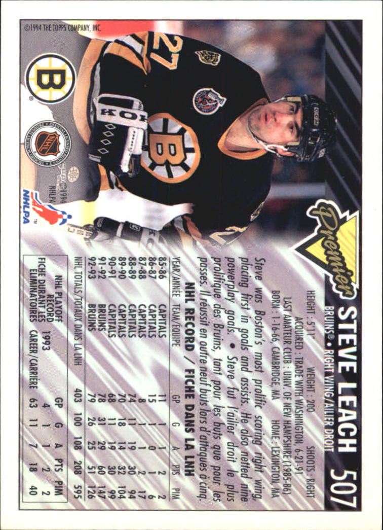 B1109- 1993-94 OPC Premier Hockey Card #s 401-528 -You Pick- 15+ FREE US SHIP - Picture 122 of 142