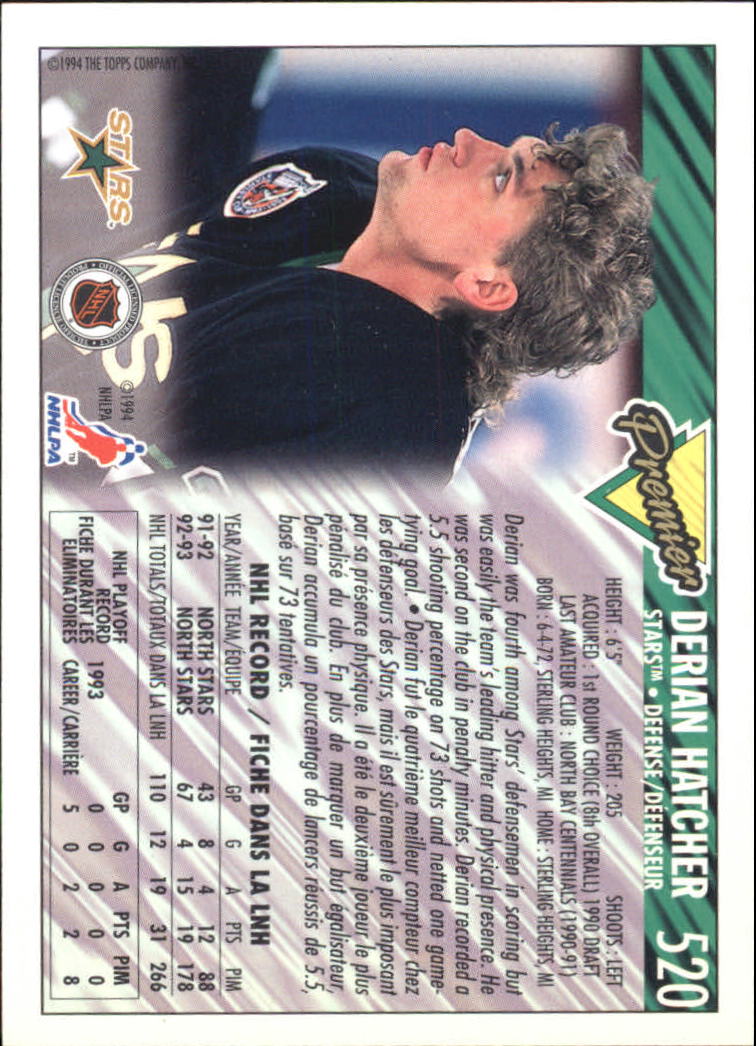 B1109- 1993-94 OPC Premier Hockey Card #s 401-528 -You Pick- 15+ FREE US SHIP - Picture 135 of 142
