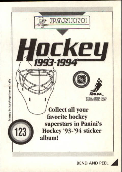 Sports Card Back