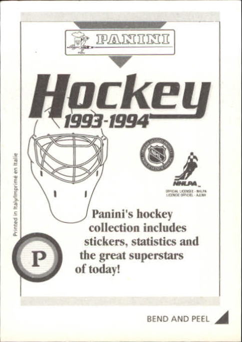 1993-94 Panini Stickers #P Al MacInnis back image