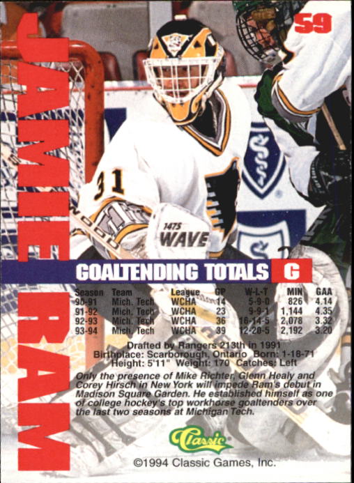 Sports Card Back