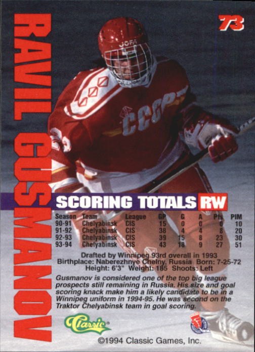 Sports Card Back