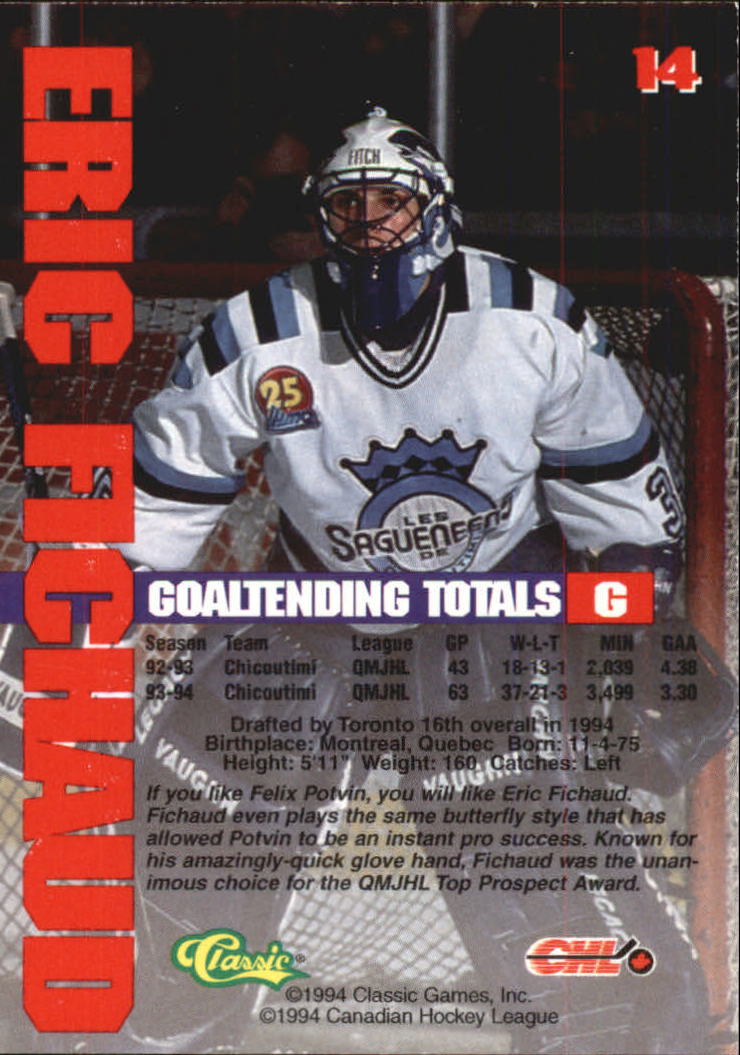 B1180 - 1994 Classic Hockey verschiedene Einsteckkarten - Ihre Auswahl - 15+ KOSTENLOSER US-VERSAND - Bild 34 von 257
