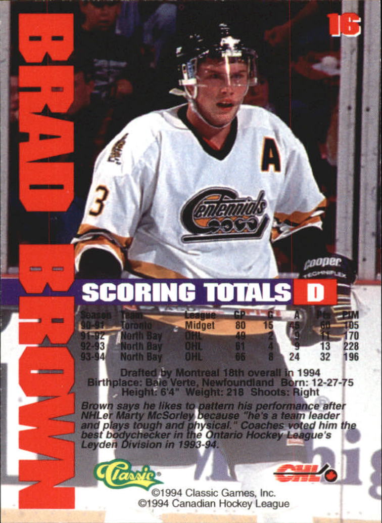 B1180 - 1994 Classic Hockey verschiedene Einsteckkarten - Ihre Auswahl - 15+ KOSTENLOSER US-VERSAND - Bild 38 von 257