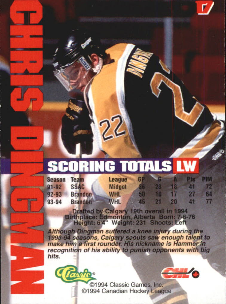 B1180 - 1994 Classic Hockey verschiedene Einsteckkarten - Ihre Auswahl - 15+ KOSTENLOSER US-VERSAND - Bild 40 von 257