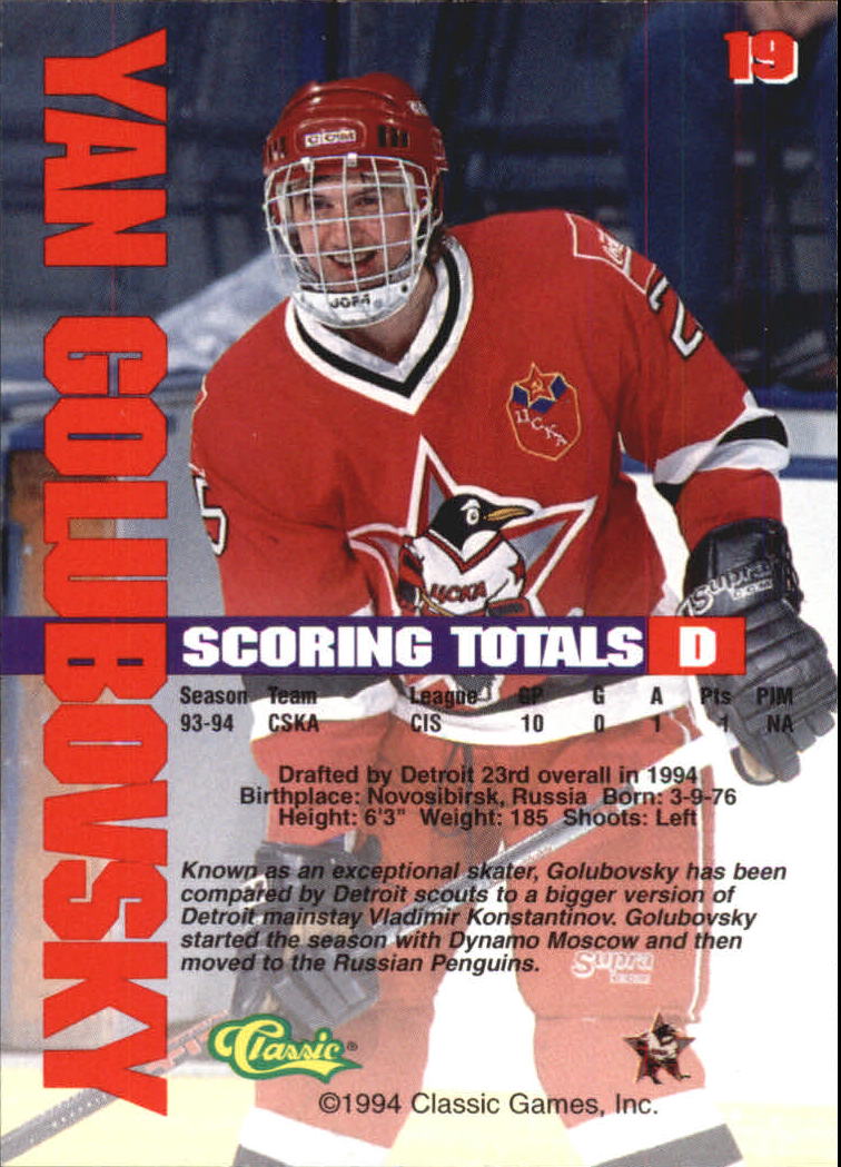 B1180 - 1994 Classic Hockey verschiedene Einsteckkarten - Ihre Auswahl - 15+ KOSTENLOSER US-VERSAND - Bild 44 von 257