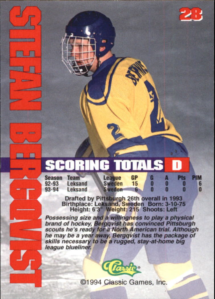 B1180 - 1994 Classic Hockey verschiedene Einsteckkarten - Ihre Auswahl - 15+ KOSTENLOSER US-VERSAND - Bild 56 von 257