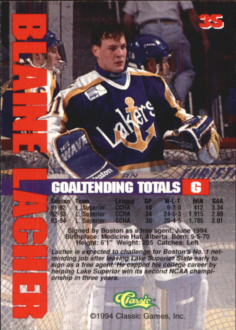 B1180 - 1994 Classic Hockey verschiedene Einsteckkarten - Ihre Auswahl - 15+ KOSTENLOSER US-VERSAND - Bild 67 von 257