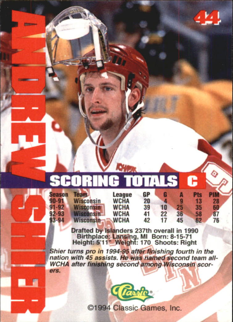 B1180 - 1994 Classic Hockey verschiedene Einsteckkarten - Ihre Auswahl - 15+ KOSTENLOSER US-VERSAND - Bild 82 von 257
