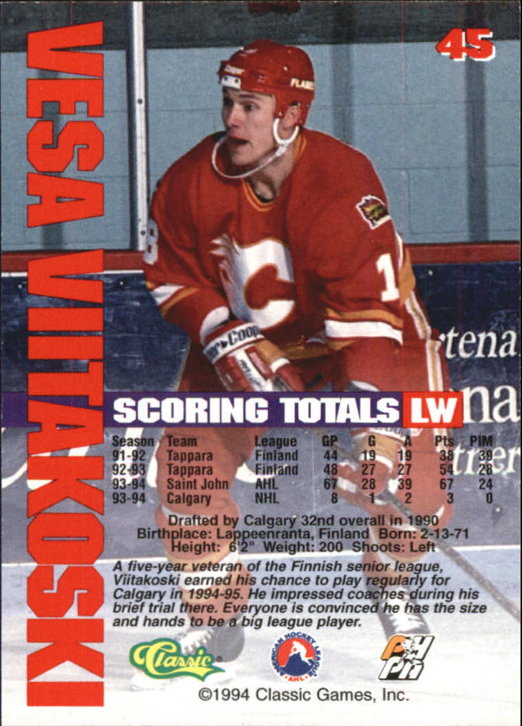 B1180 - 1994 Classic Hockey verschiedene Einsteckkarten - Ihre Auswahl - 15+ KOSTENLOSER US-VERSAND - Bild 84 von 257
