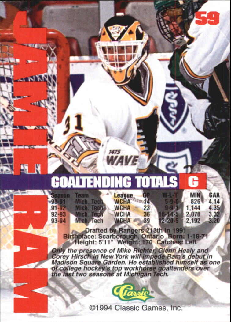 B1180 - 1994 Classic Hockey verschiedene Einsteckkarten - Ihre Auswahl - 15+ KOSTENLOSER US-VERSAND - Bild 105 von 257