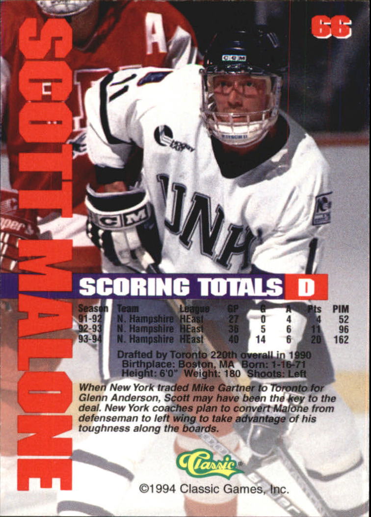 B1180 - 1994 Classic Hockey verschiedene Einsteckkarten - Ihre Auswahl - 15+ KOSTENLOSER US-VERSAND - Bild 115 von 257